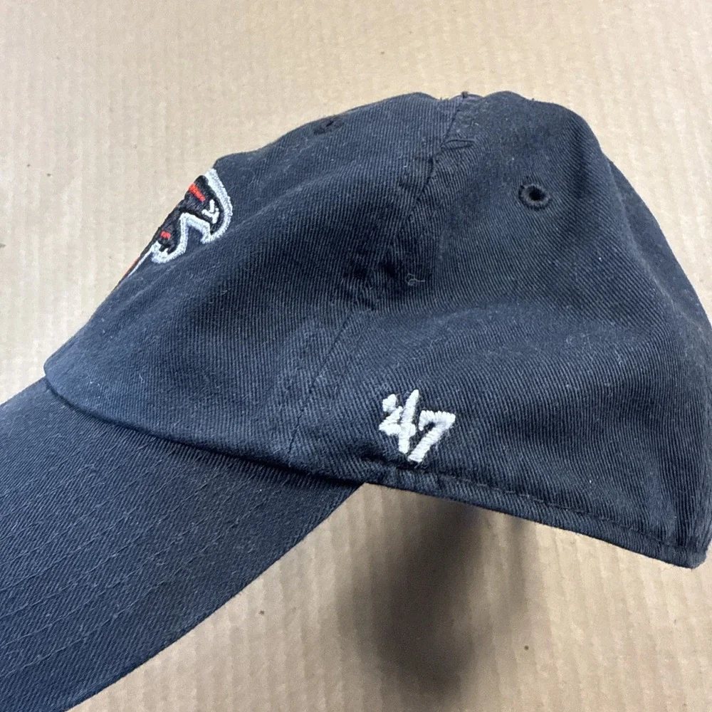Atlanta Falcons NFL Black 47 Brand Clean Up Relaxed Fit Strapback Adjustable Hat